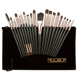 Maxbell Maxbell 15-Color Concealer Palette+20Pcs Eyebrow Lip Liner Makeup Brush Black Coffee