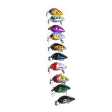 Maxbell Fishing Lures Crankbaits Hooks Minnow Baits Tackle Length 1.0 Inch - Aladdin Shoppers