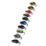 Maxbell Fishing Lures Crankbaits Hooks Minnow Baits Tackle Length 1.0 Inch - Aladdin Shoppers