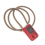 Maxbell Pro Password Alarm Anti-Theft Security Lock Chain Bicycle Guard 120cm Red - Aladdin Shoppers
