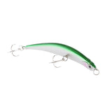 Maxbell 2pcs Topwater Fishing Lures Baits Crankbaits with Treble Hooks Green/Blue