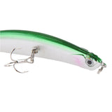 Maxbell Saltwater 11cm Topwater Fishing Lures Baits Treble Hooks Crankbait Green - Aladdin Shoppers