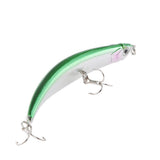 Maxbell 2pcs Topwater Fishing Lures Baits Crankbaits with Treble Hooks Green/Blue