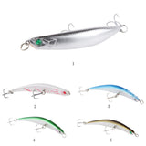 Maxbell 2pcs Topwater Fishing Lures Baits Crankbaits with Treble Hooks Green/Blue