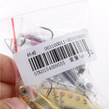 Maxbell 2Pcs Metal Fishing Lure Crankbaits Minnow Baits with Treble Hooks 14g - Aladdin Shoppers