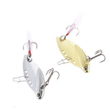 Maxbell 2Pcs Metal Fishing Lure Crankbaits Minnow Baits with Treble Hooks 14g - Aladdin Shoppers