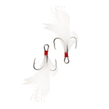 Maxbell 5 Pcs Kit Double Enhanced Carbon Steel Fishing Treble Hooks 4# - Aladdin Shoppers