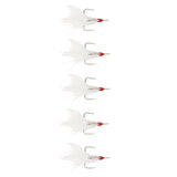 Maxbell 5 Pcs Kit Double Enhanced Carbon Steel Fishing Treble Hooks 4# - Aladdin Shoppers