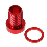 Maxbell 1X M15 Spline Axis Screw Bottom Bracket Crankset Aluminium Alloy Screw Red - Aladdin Shoppers