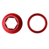 Maxbell 1X M15 Spline Axis Screw Bottom Bracket Crankset Aluminium Alloy Screw Red - Aladdin Shoppers