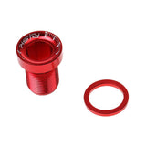 Maxbell 1X M15 Spline Axis Screw Bottom Bracket Crankset Aluminium Alloy Screw Red - Aladdin Shoppers