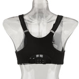 Maxbell Front Zipper No Rims Gym Sports Bra Compression Underwear Yoga Top Black L - Aladdin Shoppers