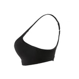 Maxbell Front Zipper No Rims Gym Sports Bra Compression Underwear Yoga Top Black L - Aladdin Shoppers
