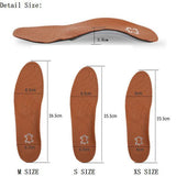 Maxbell Unisex 3D Full Length Leather Orthotic Insoles Arch Support Foot Cushion XXL - Aladdin Shoppers