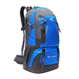 Maxbell 60L Waterproof Outdoor Backpack Sport Hiking Travel Rucksack Bag Blue - Aladdin Shoppers