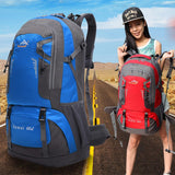 Maxbell 60L Waterproof Outdoor Backpack Sport Hiking Travel Rucksack Bag Blue - Aladdin Shoppers