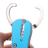 Maxbell Portable Stainless Steel Fishing Lip Grip Grabber Trigger Gripper Tool Blue - Aladdin Shoppers