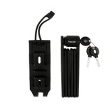 Maxbell Maxbell Portable Folding Bike Lock Black With Rack High Security Bicycle Lock