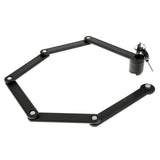 Maxbell Maxbell Portable Folding Bike Lock Black With Rack High Security Bicycle Lock