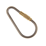 Maxbell Maxbell Outdoor Titanium Alloy Screw Locking Carabiner Hook Keychain Camping Buckle