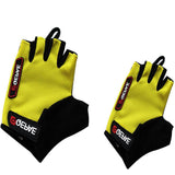 Maxbell Outdoor Racing Cycling MTB Bicycle Unisex Gel Half Finger Gloves M Yellow - Aladdin Shoppers
