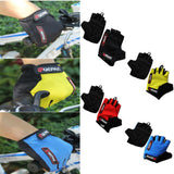 Maxbell Outdoor Racing Cycling MTB Bicycle Unisex Gel Half Finger Gloves M Black - Aladdin Shoppers