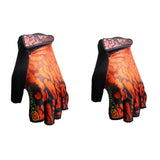 Maxbell Maxbell Sports Racing Cycling MTB Bicycle Unisex Gel Half Finger Gloves L Red