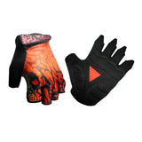 Maxbell Maxbell Sports Racing Cycling MTB Bicycle Unisex Gel Half Finger Gloves L Red