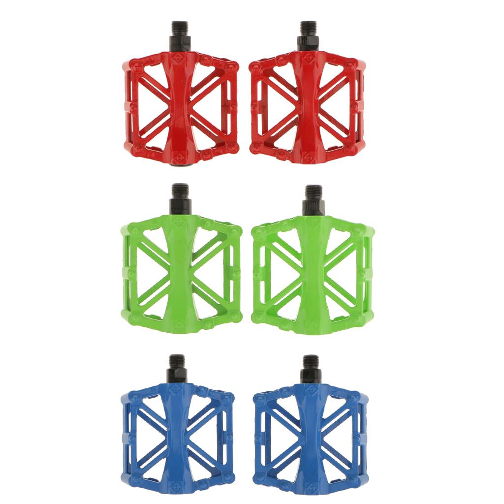 Maxbell Maxbell Bicycle Pedals 9/16" Cycling Mountain Bike Ball Bearing Flat-Platform Blue