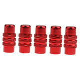 Maxbell 5x Cycling MTB Bicycle Alluminum Alloy Presta Valve Cap Dust Cover Red - Aladdin Shoppers