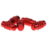 Maxbell 5x Cycling MTB Bicycle Alluminum Alloy Presta Valve Cap Dust Cover Red - Aladdin Shoppers