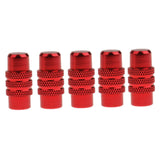 Maxbell 5x Cycling MTB Bicycle Alluminum Alloy Presta Valve Cap Dust Cover Red - Aladdin Shoppers