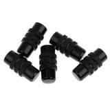 Maxbell 5x Cycling MTB Bicycle Alluminum Alloy Presta Valve Cap Dust Cover Black - Aladdin Shoppers