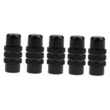 Maxbell 5x Cycling MTB Bicycle Alluminum Alloy Presta Valve Cap Dust Cover Black - Aladdin Shoppers