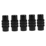 Maxbell 5x Cycling MTB Bicycle Alluminum Alloy Presta Valve Cap Dust Cover Black - Aladdin Shoppers