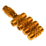 Maxbell Maxbell 5x Cycling MTB Bicycle Alluminum Alloy Presta Valve Cap Dust Cover Gold