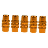 Maxbell Maxbell 5x Cycling MTB Bicycle Alluminum Alloy Presta Valve Cap Dust Cover Gold