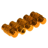 Maxbell Maxbell 5x Cycling MTB Bicycle Alluminum Alloy Presta Valve Cap Dust Cover Gold