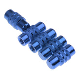 Maxbell 5x Cycling MTB Bicycle Alluminum Alloy Presta Valve Cap Dust Cover Blue - Aladdin Shoppers