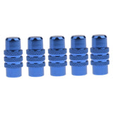 Maxbell 5x Cycling MTB Bicycle Alluminum Alloy Presta Valve Cap Dust Cover Blue - Aladdin Shoppers