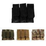 Maxbell Outdoor MOLLE PALS Triple Bag Mag Magazine Utility Pouch Holster Black - Aladdin Shoppers