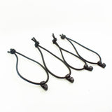 Maxbell Maxbell 10pcs Black Nylon Webbing Strap Belts Storage Clip Buckles with Elastic Rope