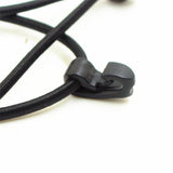 Maxbell Maxbell 10pcs Black Nylon Webbing Strap Belts Storage Clip Buckles with Elastic Rope