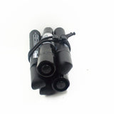 Maxbell Maxbell 10pcs Black Nylon Webbing Strap Belts Storage Clip Buckles with Elastic Rope