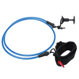 Maxbell Maxbell 4ft 5.5mm Straight Bodyboard Surfboard Leash & Bicep Wrist Cuff - Blue
