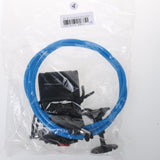 Maxbell Maxbell 4ft 5.5mm Straight Bodyboard Surfboard Leash & Bicep Wrist Cuff - Blue