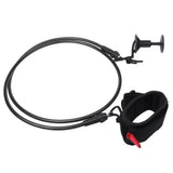 Maxbell Maxbell 5ft 5.5mm Straight Bodyboard Surfboard Leash & Bicep Wrist Cuff - Black