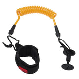 Maxbell SUP Bodyboard Wrist Coil Leash Surf Board Coiled Cord 4FT 7MM Yellow - Aladdin Shoppers