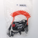 Maxbell 4ft 7mm Orange Coiled Bodyboard Surfboard SUP Bicep Wrist Surf Leash - Aladdin Shoppers