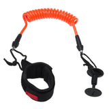 Maxbell 4ft 7mm Orange Coiled Bodyboard Surfboard SUP Bicep Wrist Surf Leash - Aladdin Shoppers